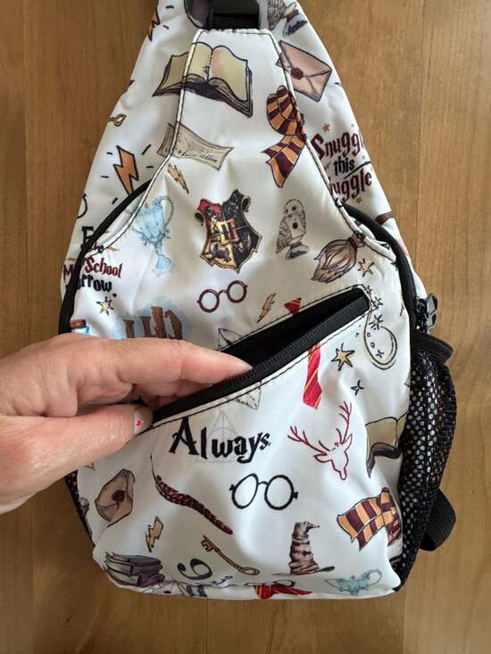 Harry Potter Magical Icons Pattern Sling Backpack main image 7